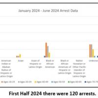 First Half 2024 arrests